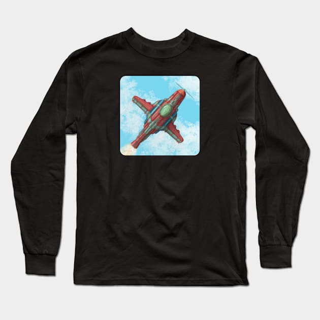 Airplane Long Sleeve T-Shirt by THERENDERSHOW